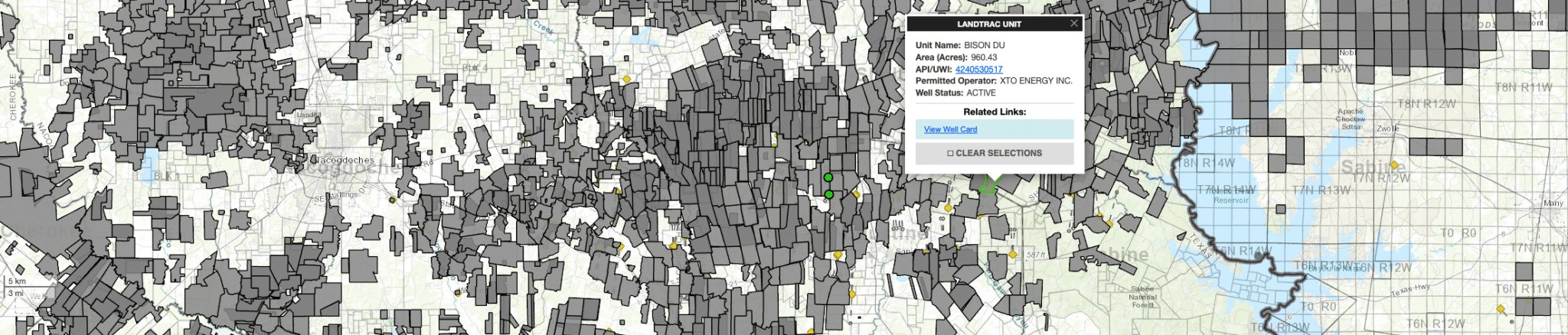 DI Map - Bison - San Augustine