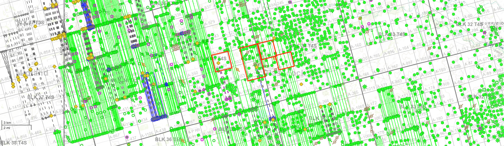 DI Map - All Wells - Zoomed Out