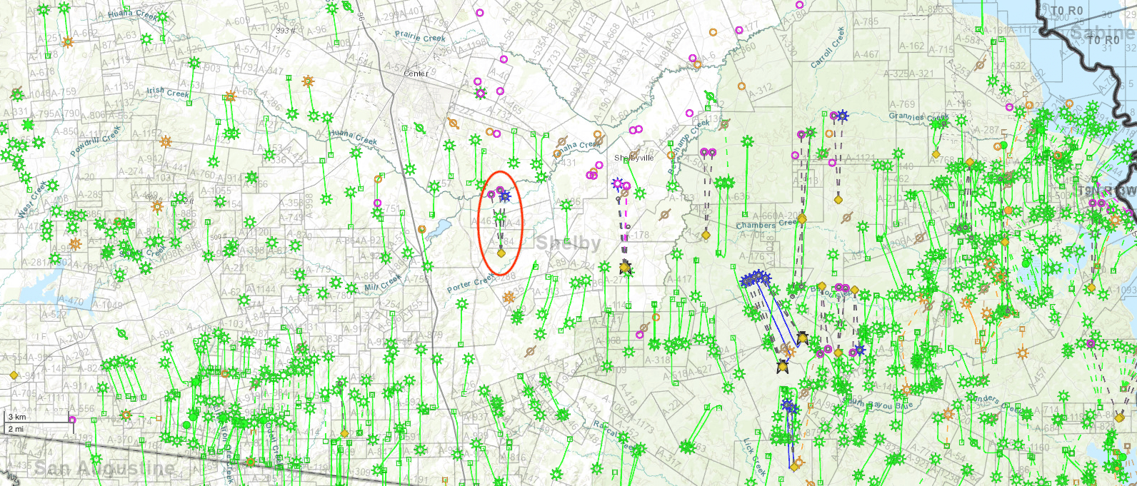 DI Map - All Wells - Zoomed Out